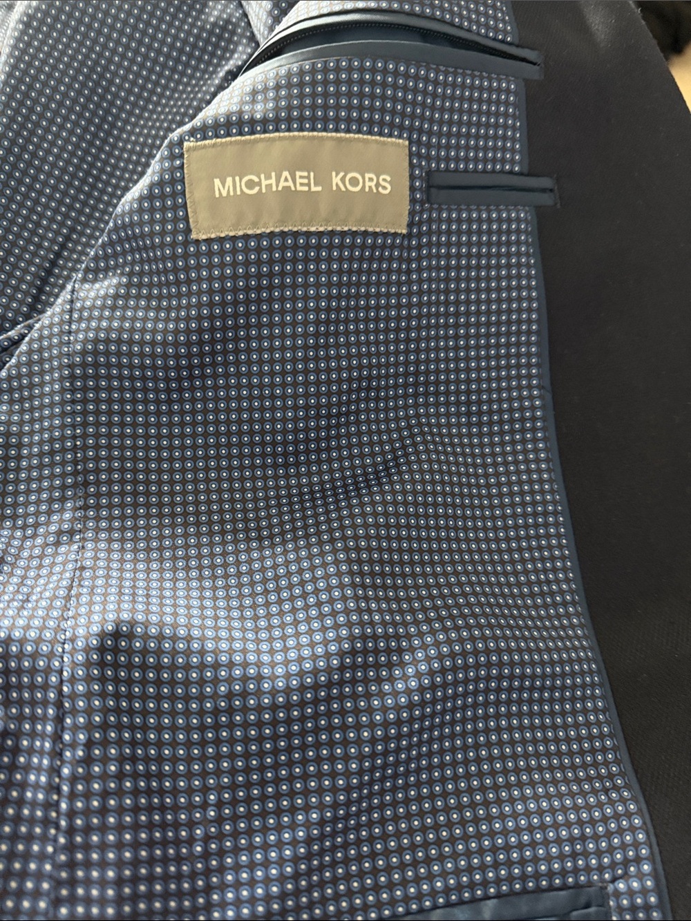 Michael Kors Navy Single-Breasted Sport Jacket in Deep Navy - Picture 2 of 2